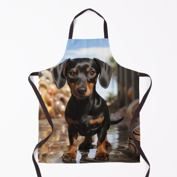 Item preview, Realistic Animals Dachshund Puppy Art Cute Weiner Dog Unique Artwork B295 designed and sold by MPCFICTION.