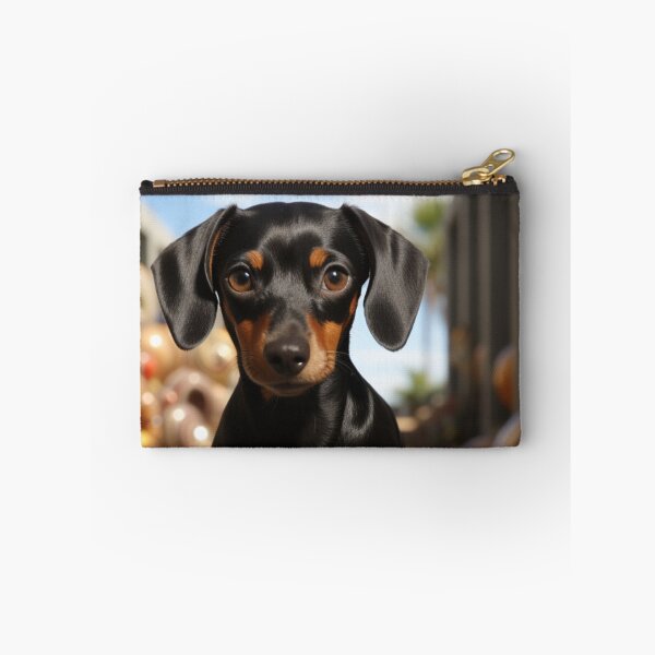 Item preview, Realistic Animals Dachshund Puppy Art Cute Weiner Dog Unique Artwork B295 designed and sold by MPCFICTION.
