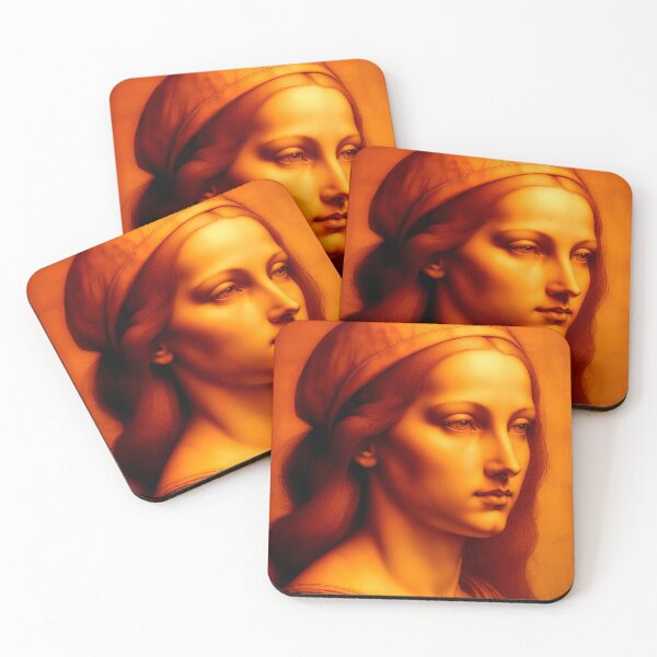 Item preview, Drawing  Portrait Of Young Woman Inspired By Leonardo da Vinci designed and sold by LanaGustavsson.