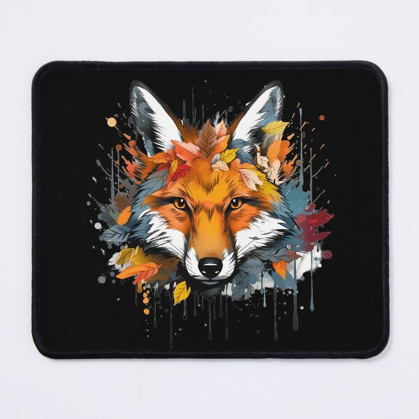 Item preview, Colorful watercolor orange fox head designed and sold by NBSStore.