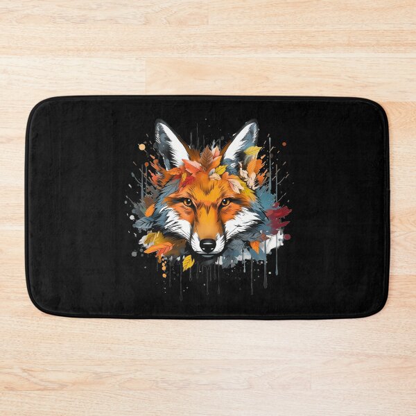 Item preview, Colorful watercolor orange fox head designed and sold by NBSStore.