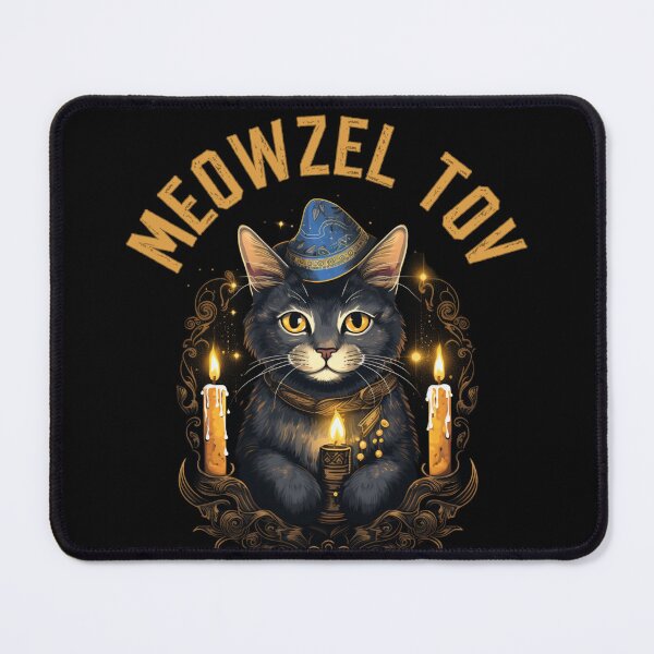 Item preview, Meowzel Tov Jewish Cat Funny Chanukah Present For Family and Friends designed and sold by Chmielayka.