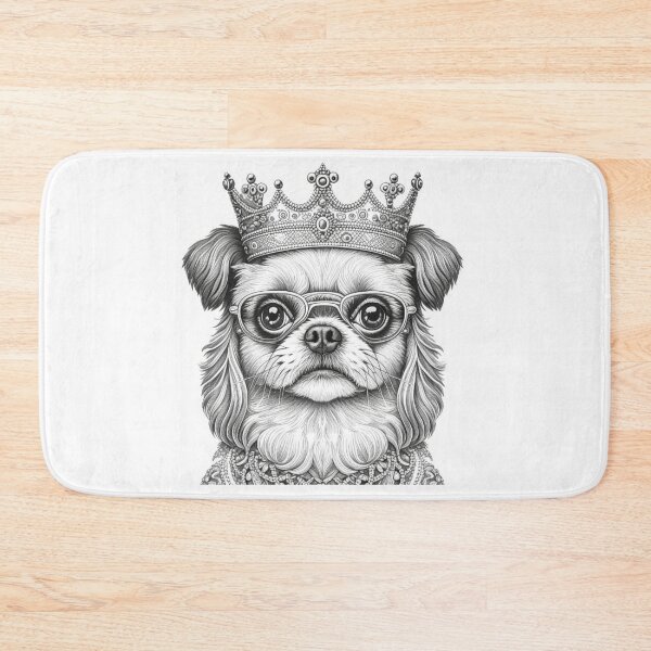 Item preview, Royal Chic - Shih Tzu in Crown and Glasses designed and sold by TrendyTreasureP.