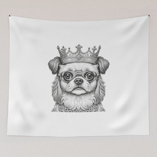 Item preview, Royal Chic - Shih Tzu in Crown and Glasses designed and sold by TrendyTreasureP.