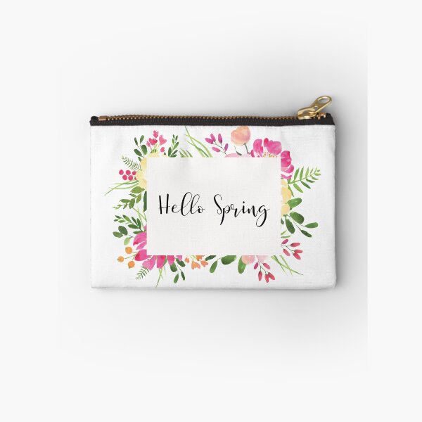 Item preview, Hello Spring Floral Frame designed and sold by PrettySimple Graphic Design.
