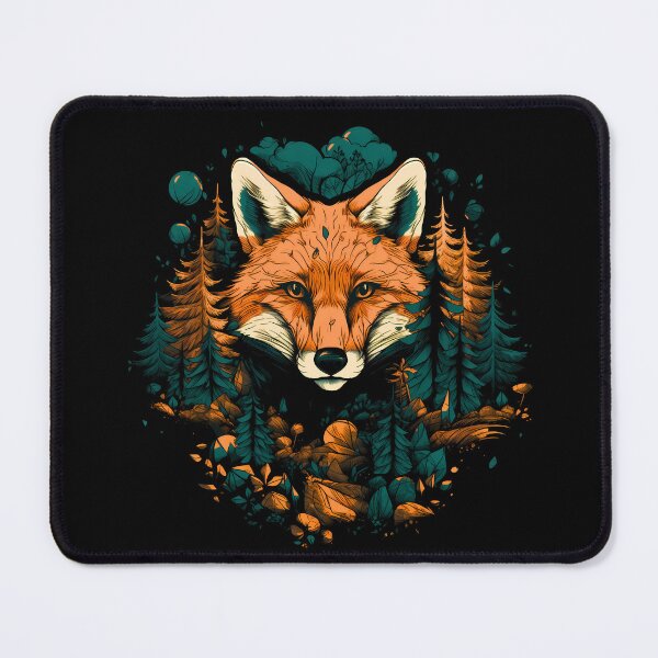 Item preview, Pretty red fox in forest nature head face artwork designed and sold by NBSStore.
