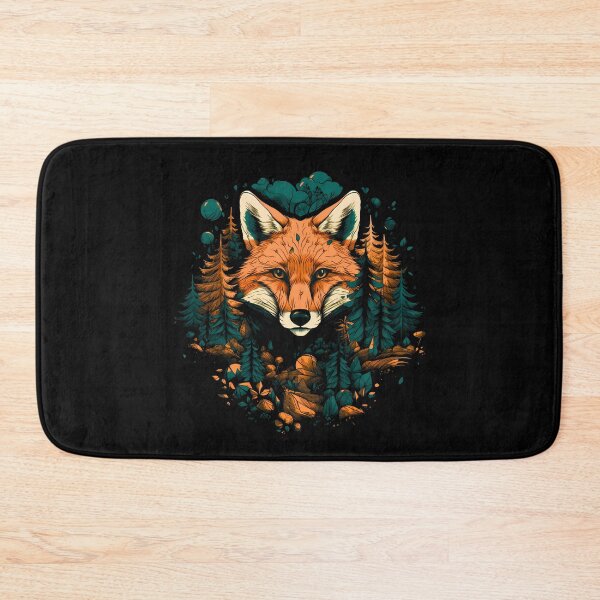 Item preview, Pretty red fox in forest nature head face artwork designed and sold by NBSStore.