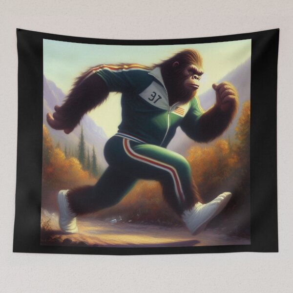 Item preview, Bigfoot Running designed and sold by CrankyOldDude.