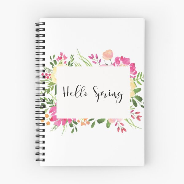 Item preview, Hello Spring Floral Frame designed and sold by PrettySimple Graphic Design.