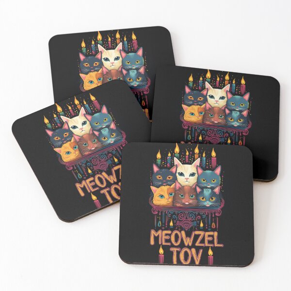 Item preview, Meowzel Tov Jewish Cat Funny Chanukah Present For Family and Friends designed and sold by Chmielayka.