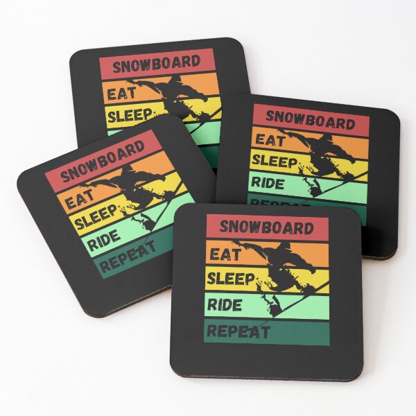 Item preview, Snowboarding eat sleep ride repeat designed and sold by Skechtman2003.