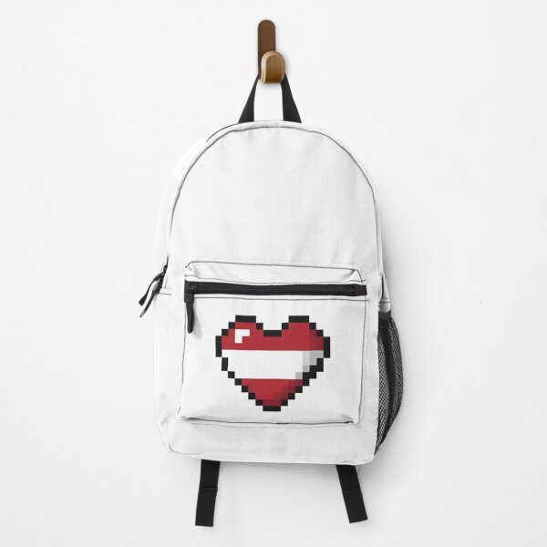 Item preview, Latvia Flag Heart Pixel Art designed and sold by Wander-Wave.