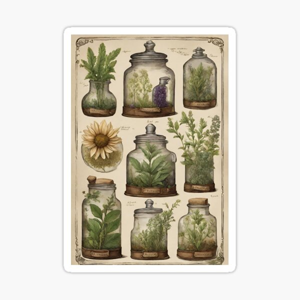 Item preview, Botanical Apothecary: A Treasure Trove of Herbal Remedies designed and sold by Raffaellek.
