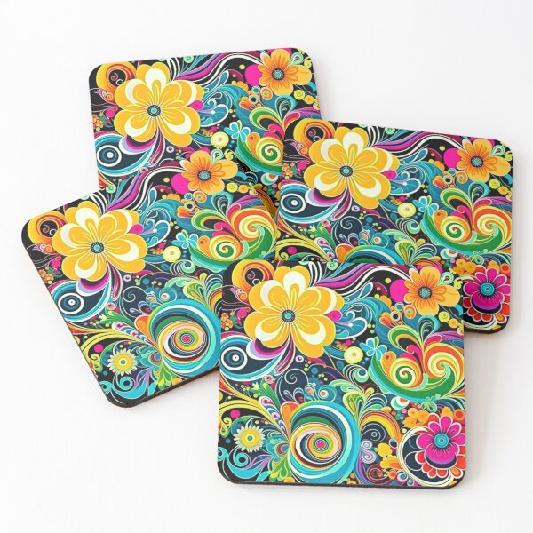 Item preview, Retro Flowers designed and sold by SRKHDesigns.