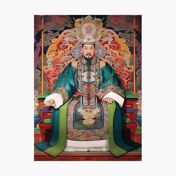 Vista previa del artículo con la obra «El Emperador de Jade», diseñado y vendido por Bring Back Culture.