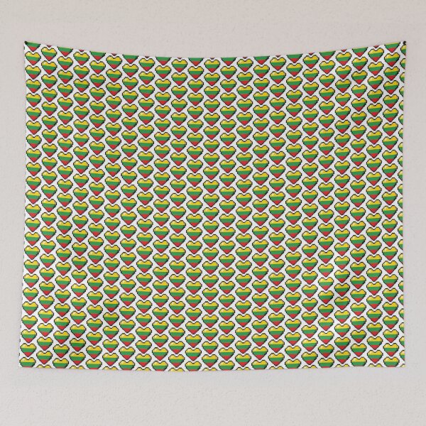 Item preview, Lithuania Flag Heart Pixel Art designed and sold by Wander-Wave.