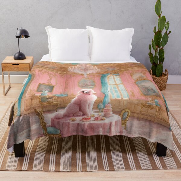 Item preview, Pink Palace of Versailles with cake and poodle baroque designed and sold by TheLocoShop.