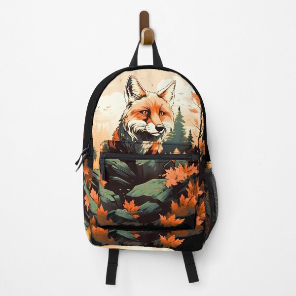 Item preview, Beautiful red fox in forest nature Illustration designed and sold by NBSStore.
