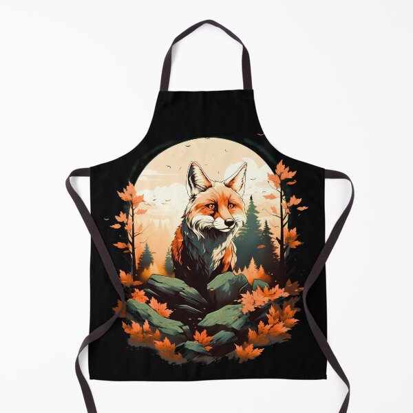 Item preview, Beautiful red fox in forest nature Illustration designed and sold by NBSStore.