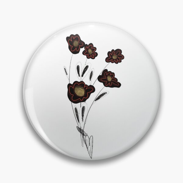 Item preview, Midnight Flower: Red and Gold Shards designed and sold by MagnoliaArtL.