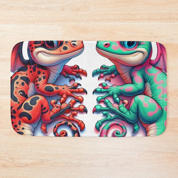 Item preview, Whimsical Devil and Angel Geckos  designed and sold by Canaba.