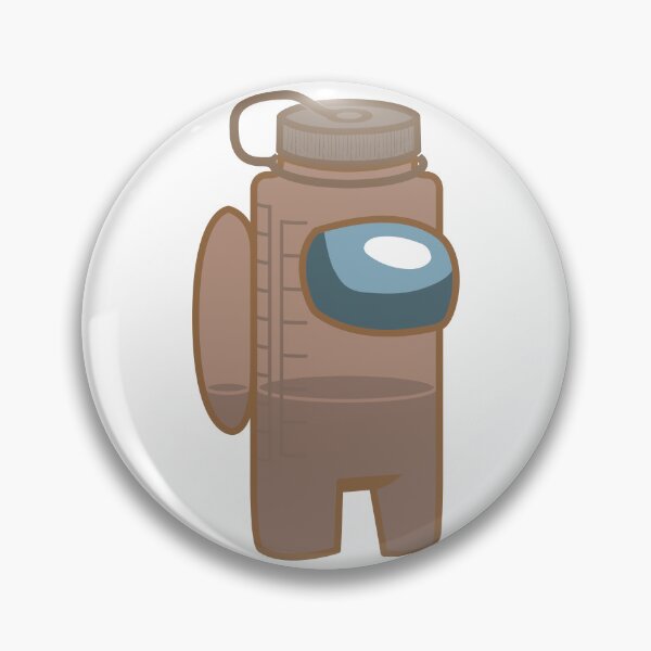 Item preview, Suspicious Water Bottle - Mocha Brown designed and sold by BipedalNarwhal.