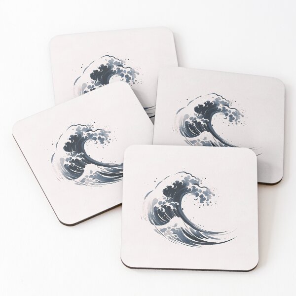 Item preview, The Great Wave / Minimal InkWash / Asian Art  designed and sold by DelMoore93.