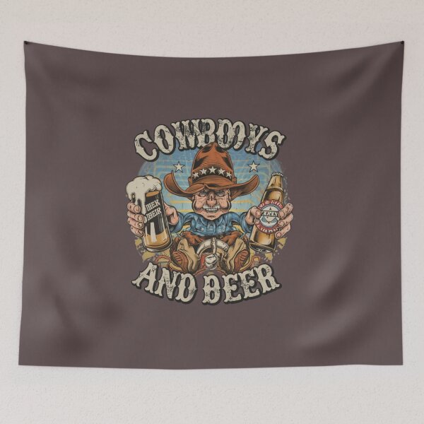 Item preview, Cowboys and beer - funny western design designed and sold by Superdealkoeln.