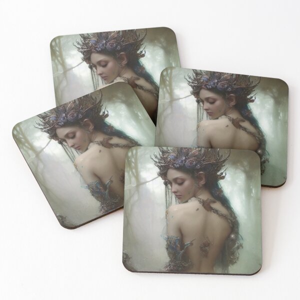 Item preview, Dryad nymph forest queen from Greek mythology art designed and sold by TheLocoShop.