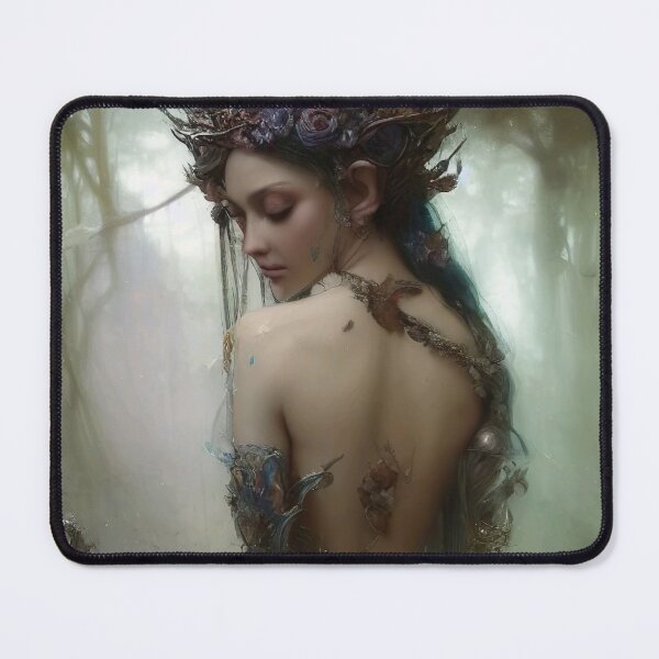 Item preview, Dryad nymph forest queen from Greek mythology art designed and sold by TheLocoShop.
