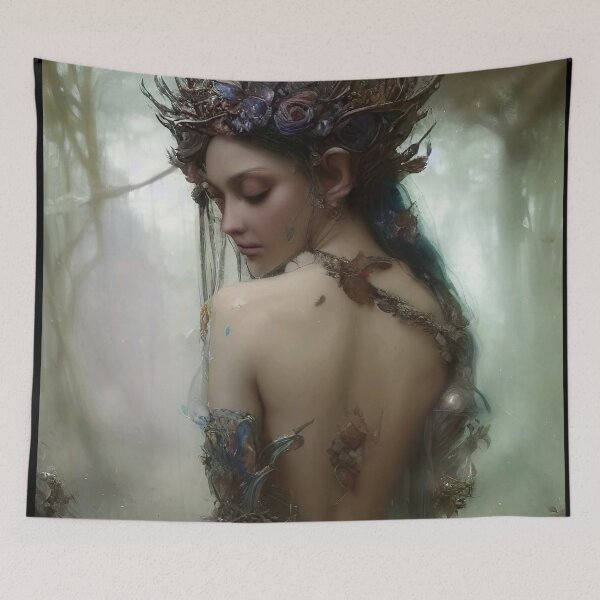 Item preview, Dryad nymph forest queen from Greek mythology art designed and sold by TheLocoShop.