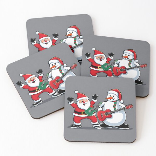 Item preview, Santa Claus Playing His Guitar With Snowman 02 designed and sold by Artekinium.