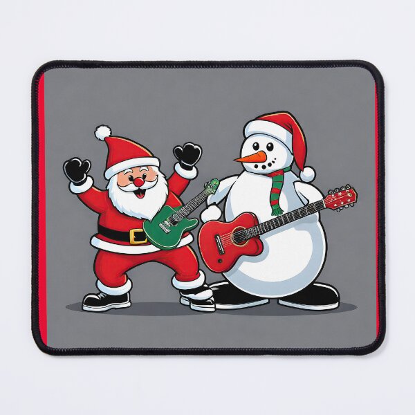 Item preview, Santa Claus Playing His Guitar With Snowman 02 designed and sold by Artekinium.