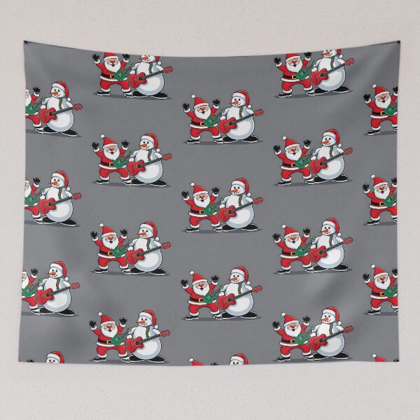 Item preview, Santa Claus Playing His Guitar With Snowman 02 designed and sold by Artekinium.