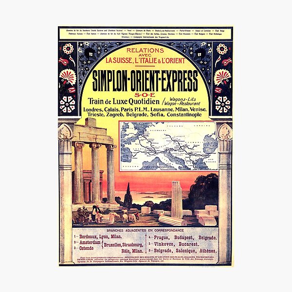 Item preview, HD. Simplon Orient Express (Original colors) designed and sold by MINDTHECHERRY.