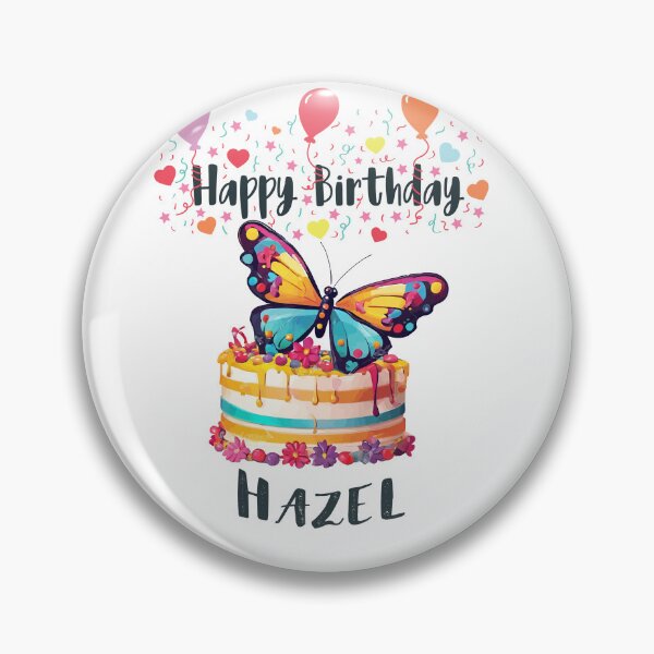 Item preview, Happy Birthday Hazel designed and sold by SAKADesignArt.