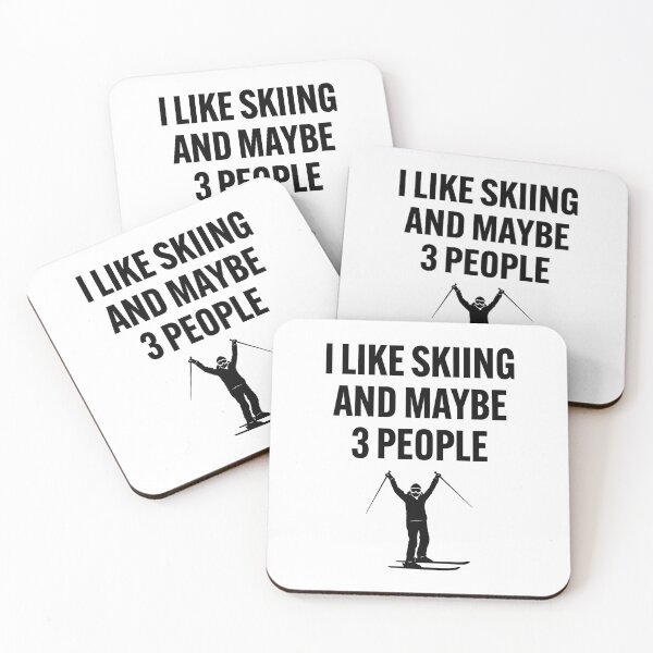 Item preview, I like skiing and may be 3 people designed and sold by Gravy-tee07.