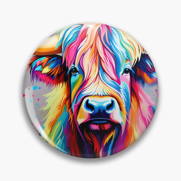 Item preview, Multi-coloured highland cow  designed and sold by Metaverse8.
