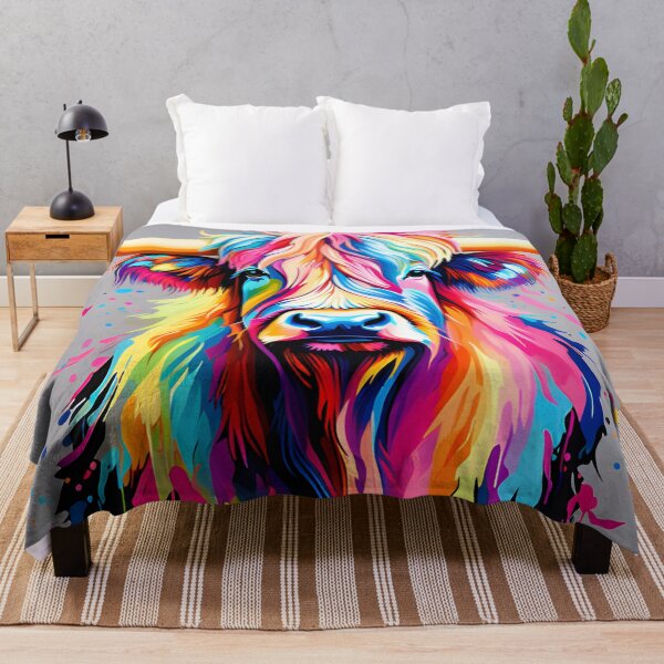 Item preview, Multi-coloured highland cow  designed and sold by Metaverse8.
