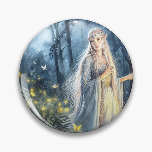 Item preview, Elven Princess Magic forest Fairy Girl Moonlight Wood Fantasy Art  designed and sold by ArtUnova.