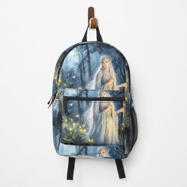 Item preview, Elven Princess Magic forest Fairy Girl Moonlight Wood Fantasy Art designed and sold by ArtUnova.