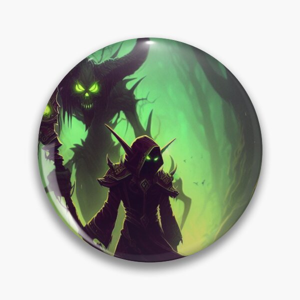 Item preview, Fel-lit Forest Warlock and Demon Companion designed and sold by FoxOfPixels.