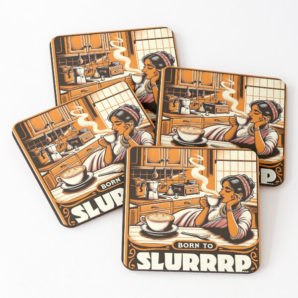 Item preview, Coffee Love - Born to Slurrrp designed and sold by ShePrompts.