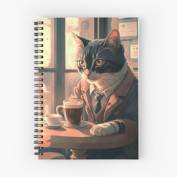 Item preview, gato en el café designed and sold by PulseGraph.