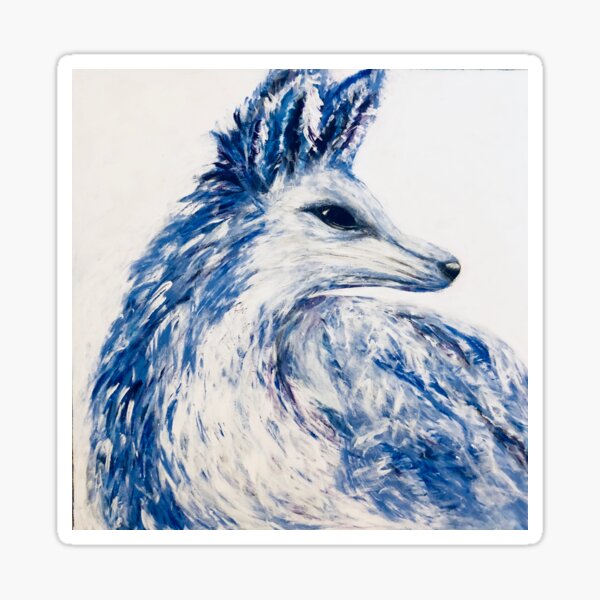 Inverted Arctic Fox Sticker