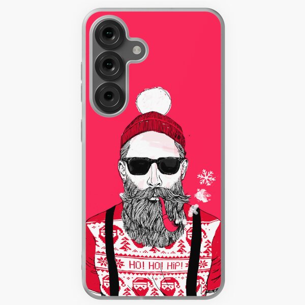 Christmas - Ho Ho Hipster (Razzmatazz Fizz Red Version) Samsung Galaxy Soft Case