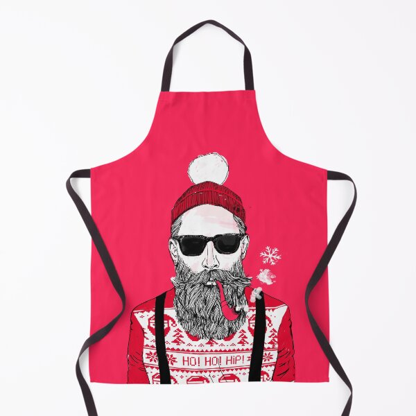 Item preview, Christmas - Ho Ho Hipster (Razzmatazz Fizz Red Version) designed and sold by Doozal.