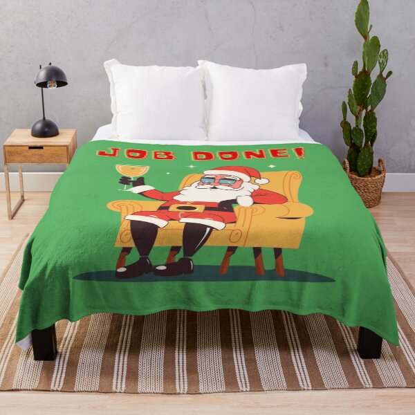 Item preview, Job Done! Santa is relaxing in his armchair | Funny Santa Graphics | Funny Santa Claus designed and sold by MarsLights.