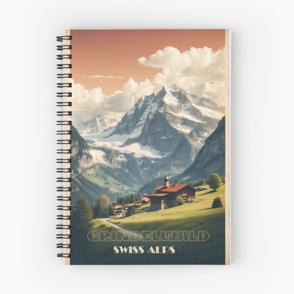 Item preview, Grindelwald Vintage Travel Poster - Swiss Alps Art designed and sold by Ceemko's Vintage Corner.