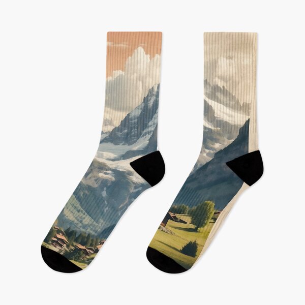 Item preview, Grindelwald Vintage Travel Poster - Swiss Alps Art designed and sold by Ceemko's Vintage Corner.
